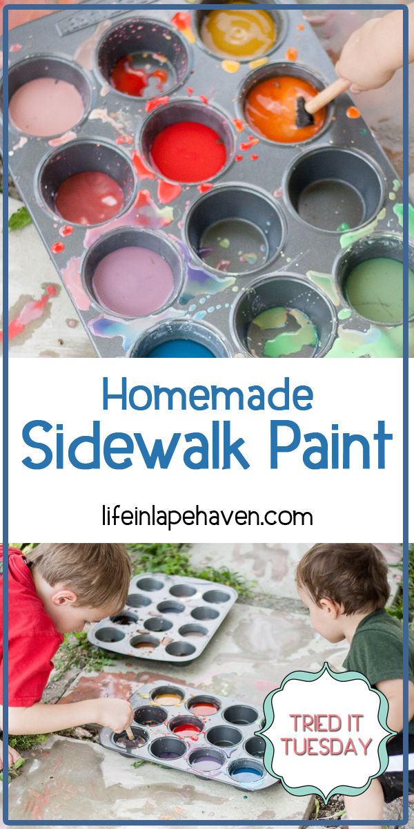 How To Make Sidewalk Chalk Paint For Kids