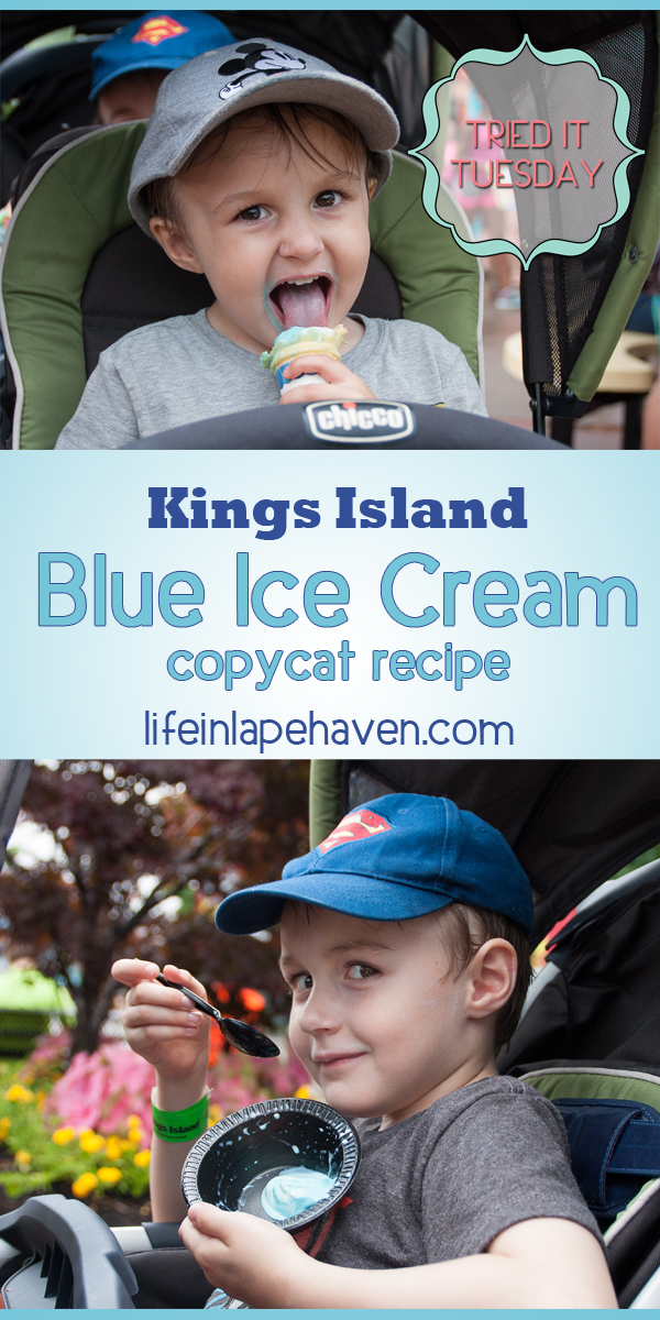Life in Lape Haven: Tried It Tuesday - Kings Island Blue Ice Cream Copycat Recipe