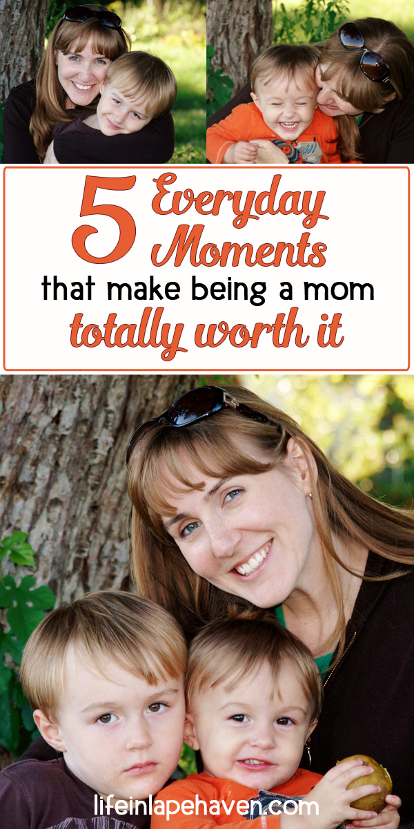 5 Everyday Moments That Make Being a Mom Totally Worth It, Life in Lape Haven. Being a parent is hard, and some days are difficult. However, even on the roughest days, there are moments that can remind us of how wonderful it is to be a mom or dad and how precious our children are to us.