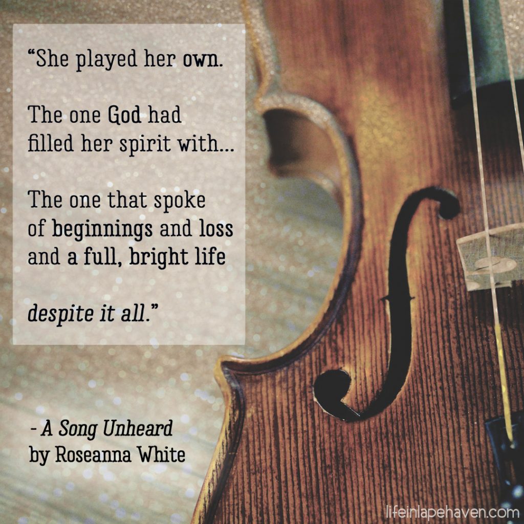 A Review of Roseanna White's A SONG UNHEARD - Life in Lape Haven. In "A Song Unheard," Roseanna White has written one of her most flowing, lyrical tales yet. Here is my review of the second book in her "Shadows Over England" series.