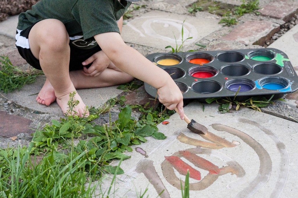 Tried It Tuesday: Homemade Sidewalk Paint