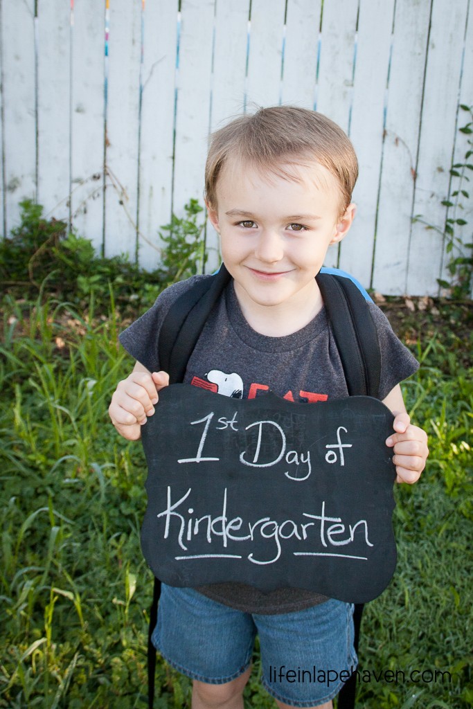 Life in Lape Haven: Embracing the Moments of Mom Sadness - First day of Kindergarten