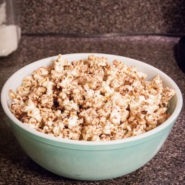 Life in Lape Haven: Cinnamon Sugar Kettle Corn recipe. A quick, tasty, and fairly healthy stovetop popcorn recipe using coconut oil.