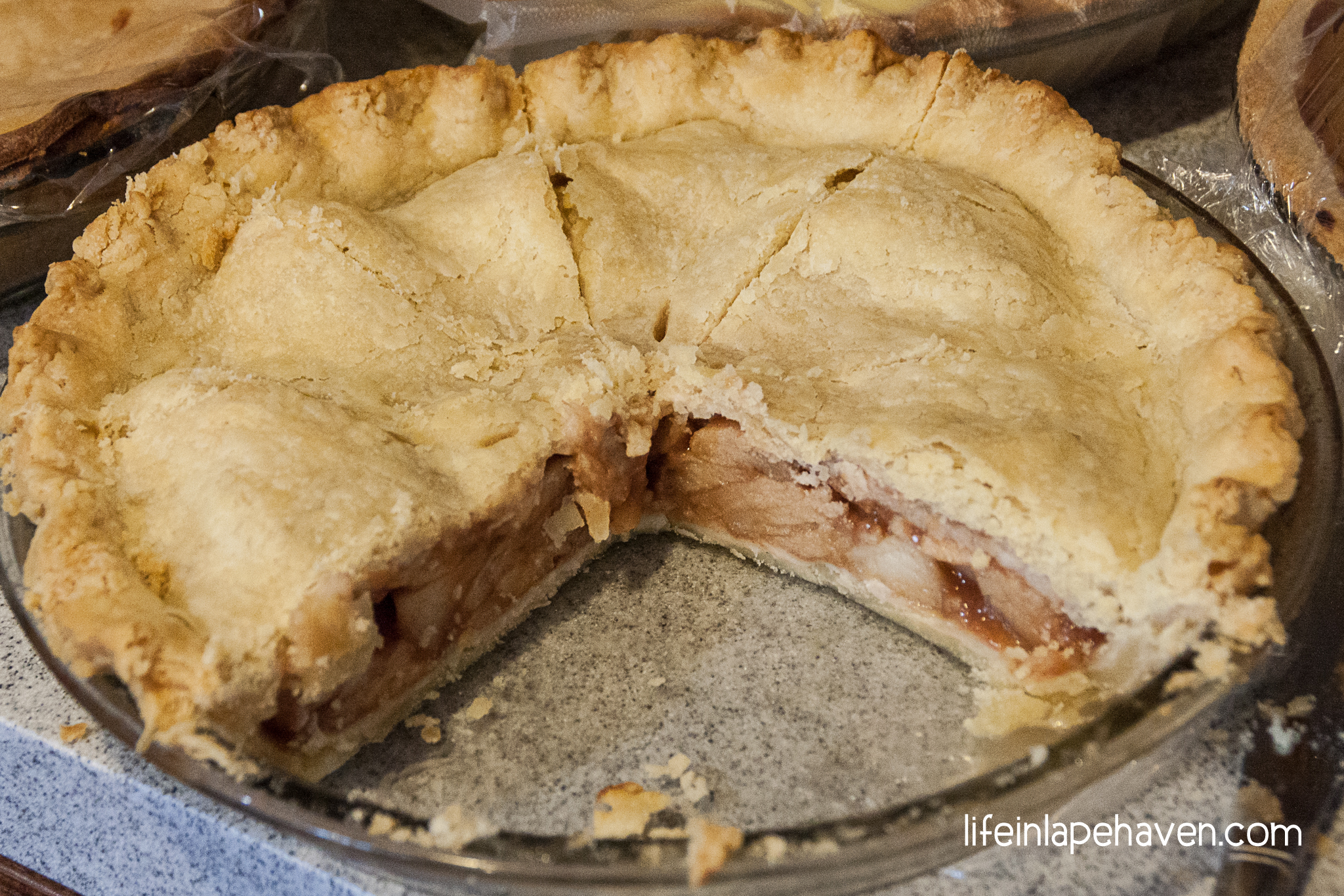 The Legacy in an Apple Pie - A Delicious, Easy Recipe Four Generations in the Making, Life in Lape Haven. This simple, delicious apple pie recipe combines one of my great-grandma's apple pie filling with another great-grandma's pie crust recipe.