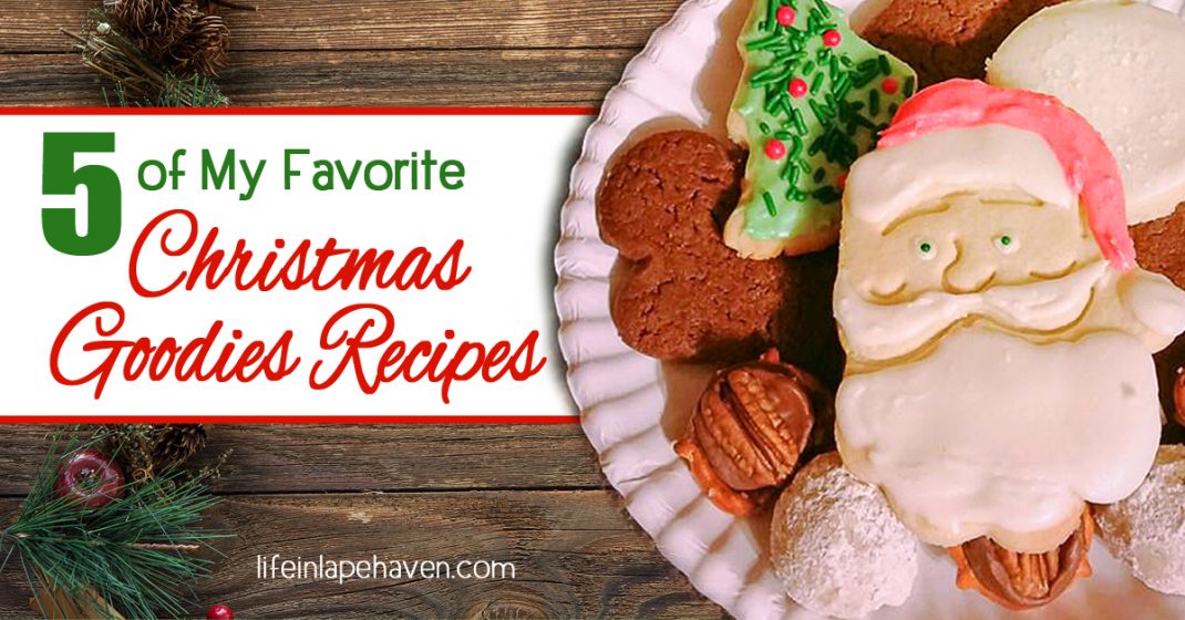 5 of My Favorite Christmas Goodies Recipes, Life in Lape Haven. From our family Christmas cookie exchange, some of my favorite Christmas cookie and treats recipes, including homemade Marshmallows and Gingerbread.