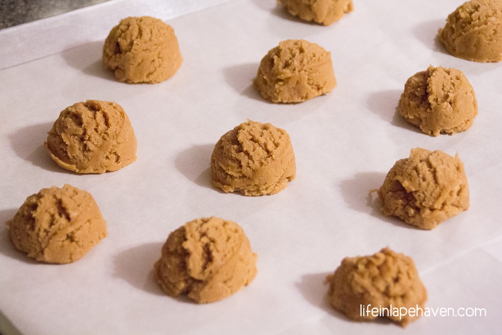 Life In Lape Haven - Tried It Tuesday: Easy, Chewy Peanut Butter Cookies. A simple and simply delicious peanut butter cookie recipe for crunchy, yet chewy cookies.