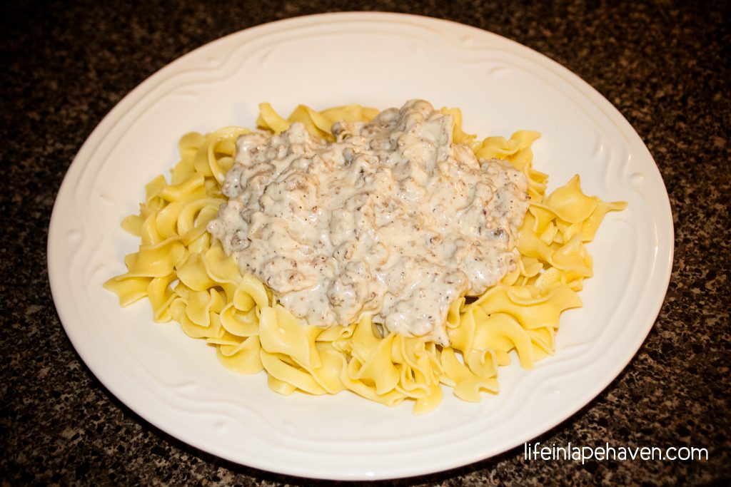 Life in Lape Haven: Tried It Tuesday: Easy Beef Stroganoff. This quick, easy recipe for Beef Stroganoff has become a favorite of my whole family. Plus you can make the sauce ahead & freeze it to make an extra fast, tasty dinner.