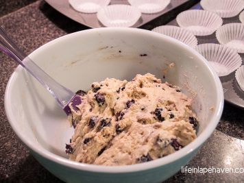 Life in Lape Haven: Tried It Tuesday: Homemade Blackberry Muffins. Delicious, quick, and easy homemade muffin recipe using fresh blackberries and a secret ingredient to give you tender, fluffy muffins.