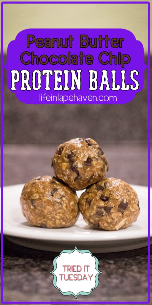 Peanut Butter Chocolate Chip Protein Balls - Life in Lape Haven