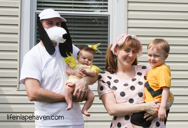 10 Homemade Family Costume Ideas & How We Made Them - Life in Lape Haven. Our family has done theme birthday parties and dress up a lot in the last 5 years. Here are ten fairly easy, inexpensive, and fun family theme costumes for parents and children.