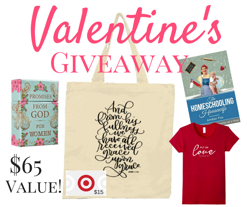 A Valentine's Giveaway - Life in Lape Haven. Enter to win a sweet prize package in this fun Valentine's Day giveaway hosted by 5 bloggers.